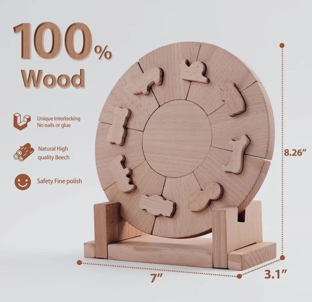 Edyfico Critter Puzzle - Wooden 3D Puzzle (36+ Months) image indicator(3)