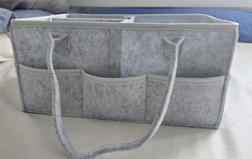 Putska nursery Baby Diaper Caddy Organizer - Grey