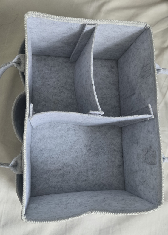 Putska nursery Baby Diaper Caddy Organizer - Grey - photo 2