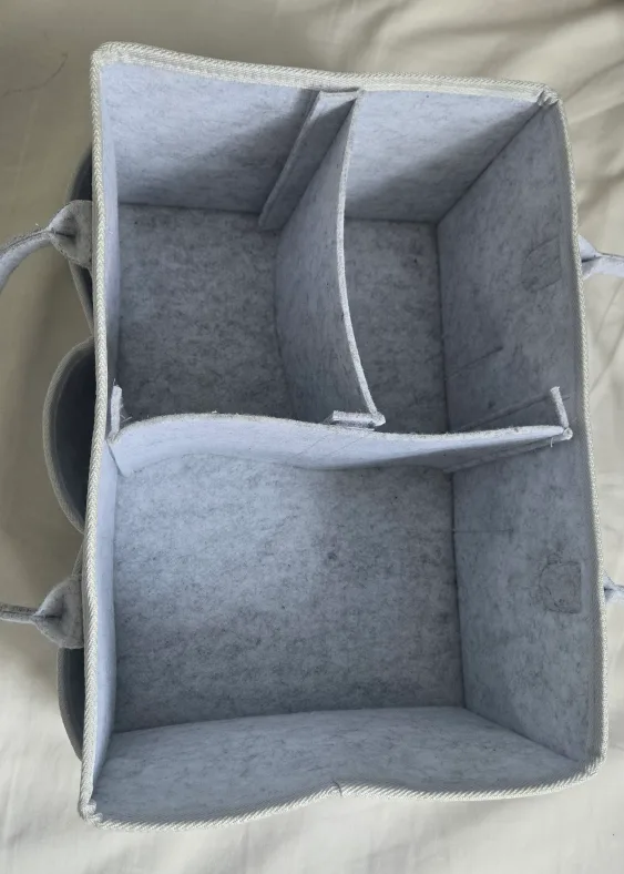 Putska nursery Baby Diaper Caddy Organizer - Grey image indicator(2)