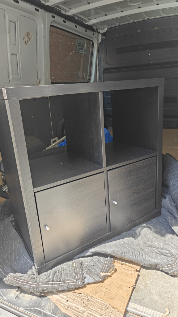 IKEA Kallax Shelving Unit - Black-Brown