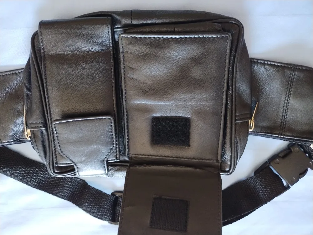 Black Leather Belt Bag image indicator(2)