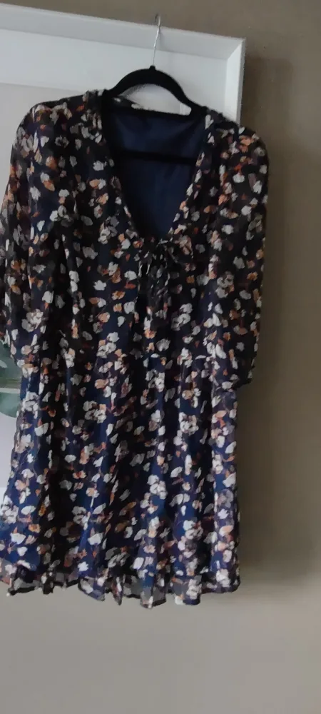 RW&CO. Floral Print summer chiffon dress thumbnail