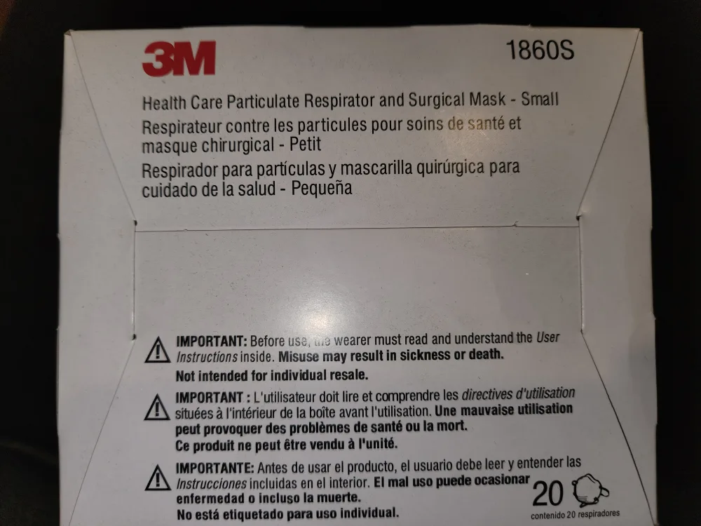 20 N95 Particulate Respirator Masks - Small image indicator(2)