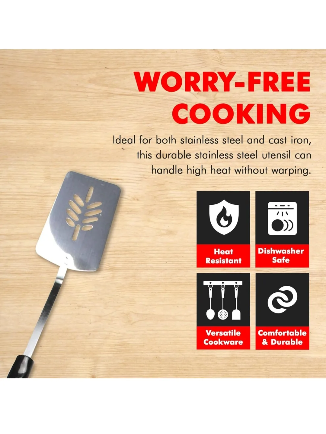 Chef Craft Select Universal Turner - Stainless Steel🧡 image indicator(2)