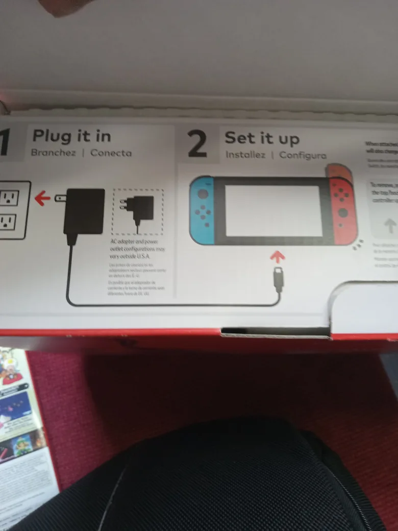 Nintendo Switch with Neon Blue and Red Joy-Con image indicator(7)