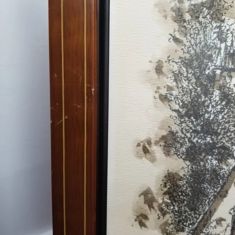 Framed 'Cote De La Montagne' paint, by Andui '75 image indicator(5)