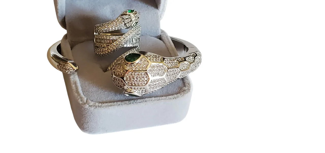 Secret serpent set Bangle and ring image indicator(5)