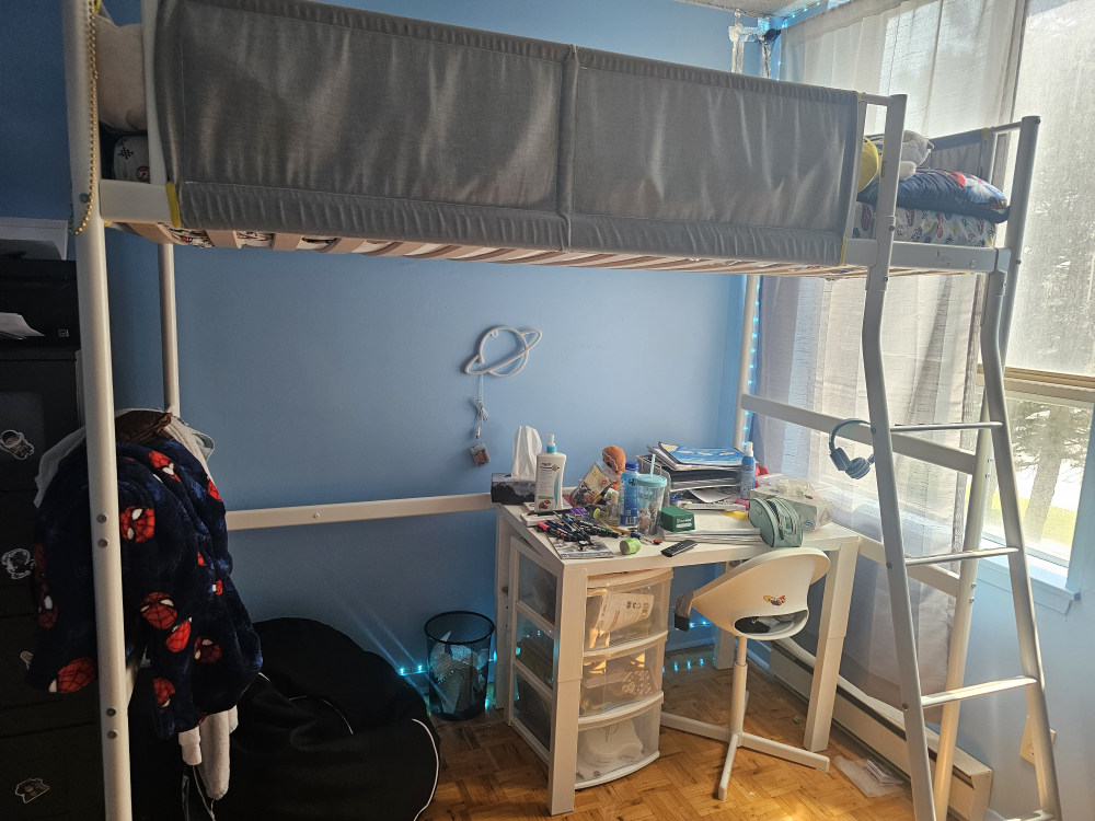 IKEA Loft Bed Frame with Desk