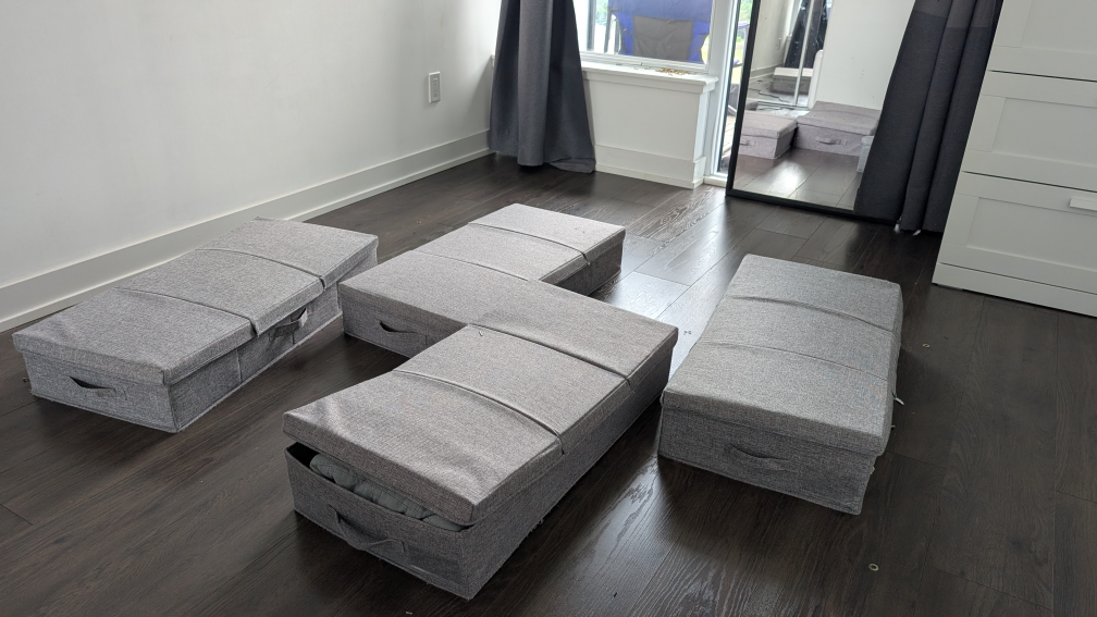 Foldable Storage Boxes - Under bed - Like New , barely used - photo 5