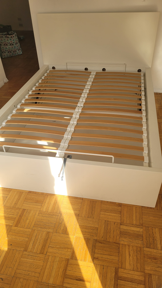 White Storage Bed Frame