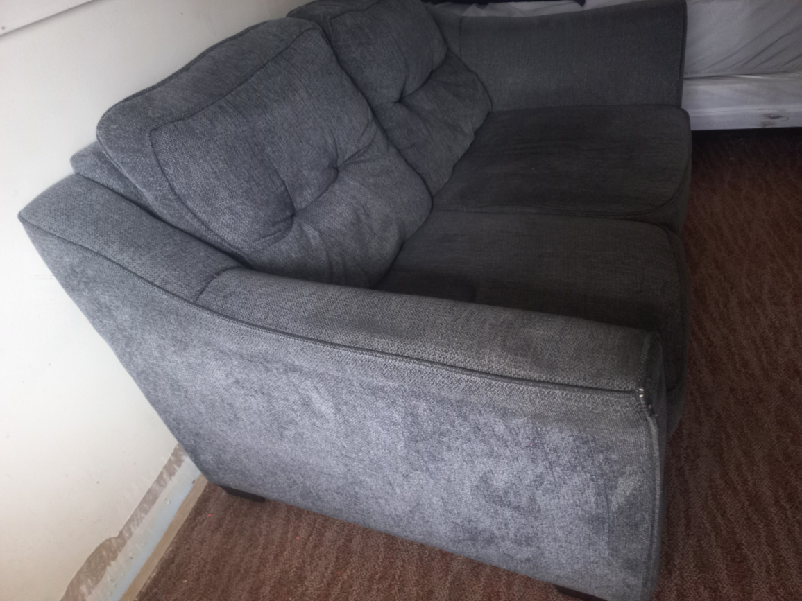 Grey Loveseat Sofa - photo 2