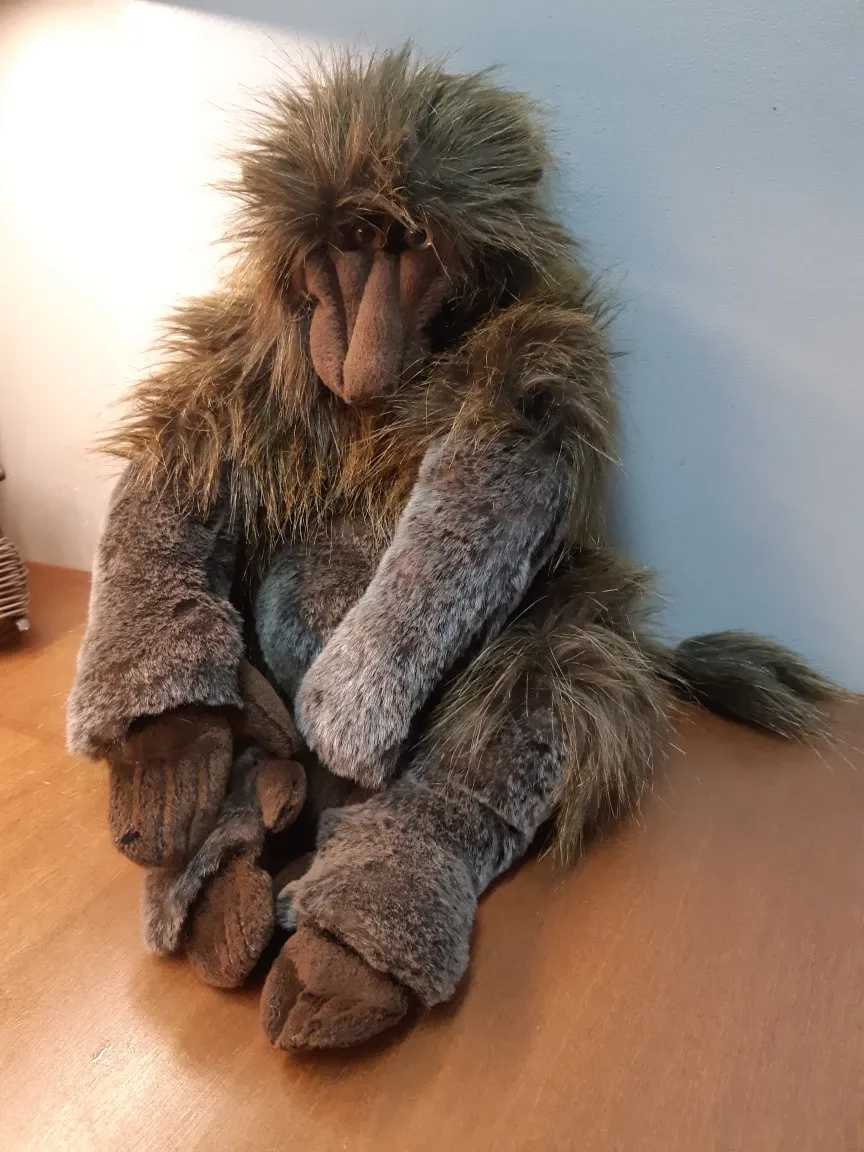 Folkmanis baboon hand puppet thumbnail