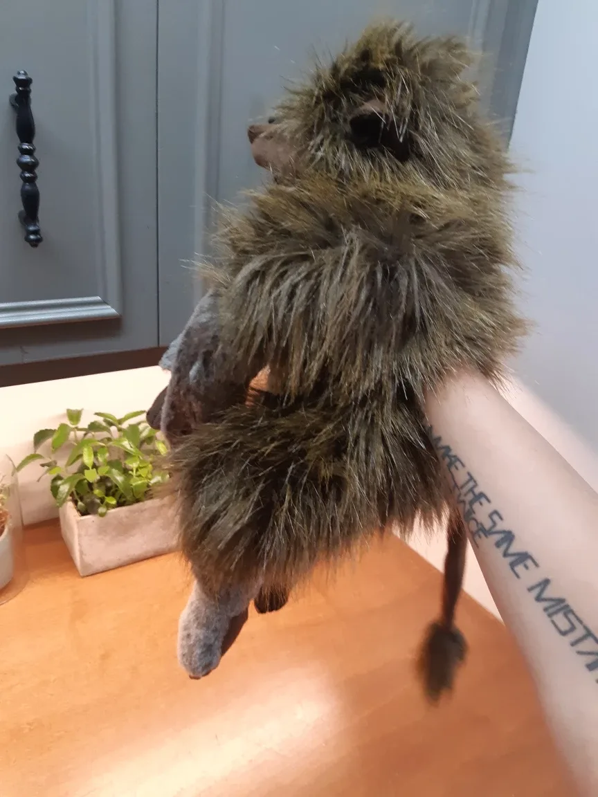 Folkmanis baboon hand puppet image indicator(4)