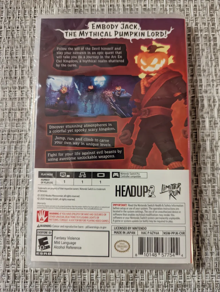 Nintendo switch Pumpkin Jack image indicator(2)