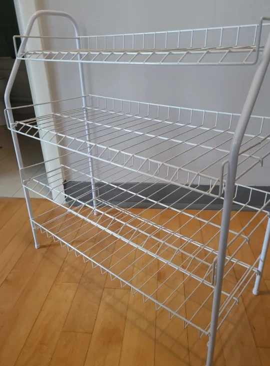 White 4 Tier Shoe Rack image indicator(3)