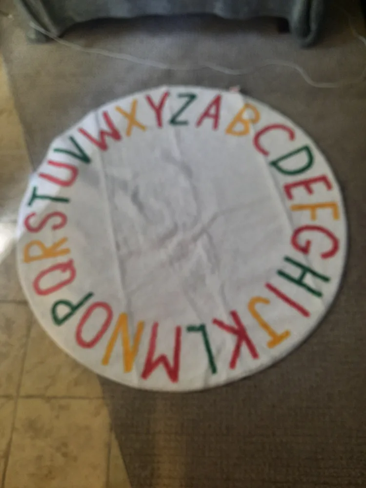 Alphabet Round Rug thumbnail