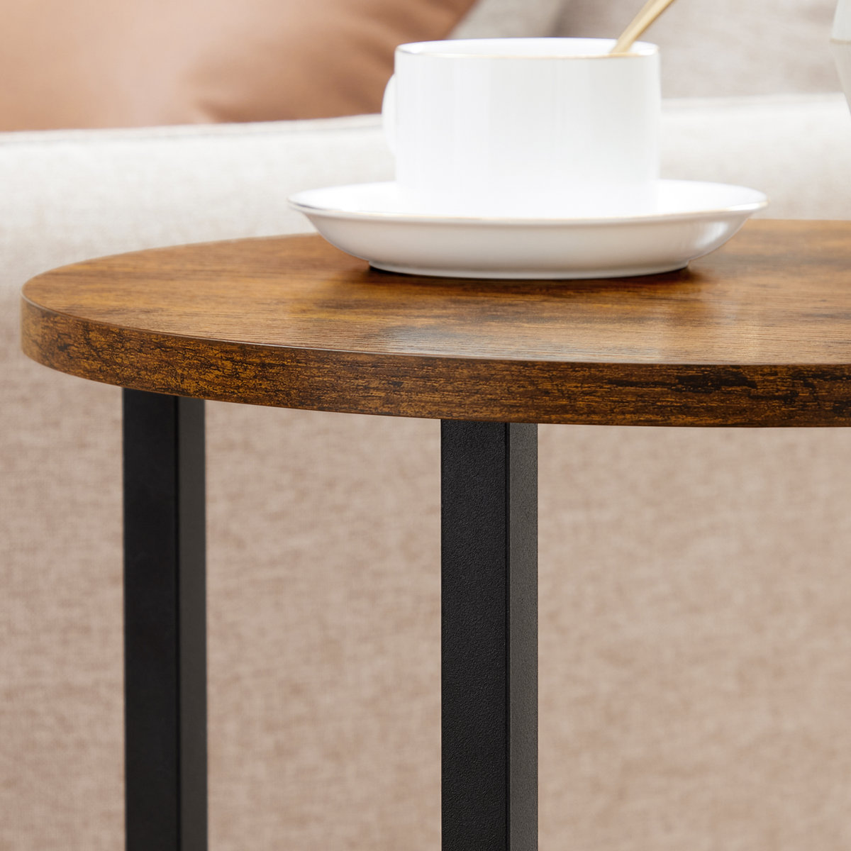Round 3-Tier End Table - Brown - photo 5