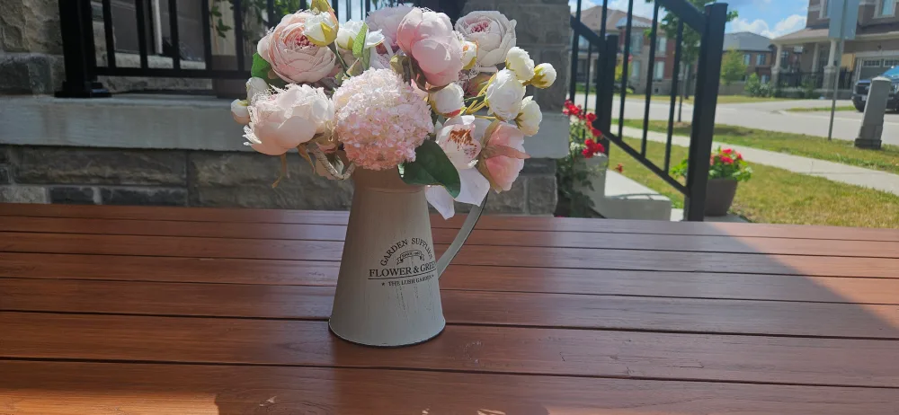 Large outdoor Dining Table - wood and steel image indicator(7)