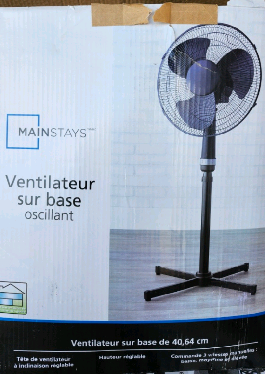 Mainstays Oscillating Fan - Black