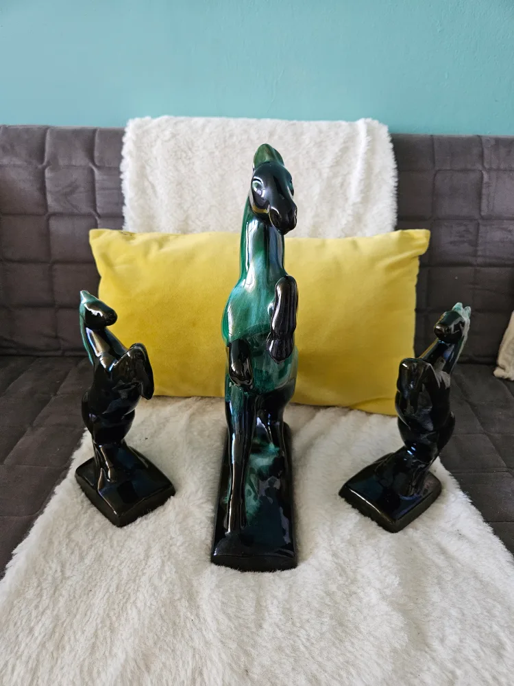 Vintage Ceramic Horse Figurines (Set of 3) image indicator(3)