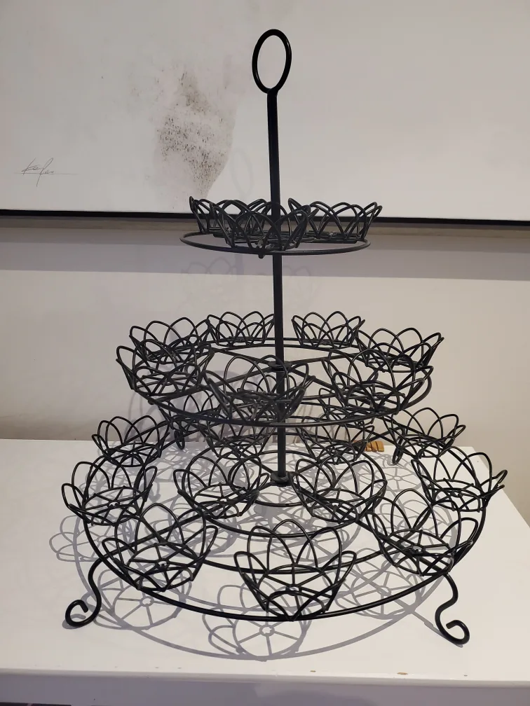Metal Cupcake Stand - Black thumbnail