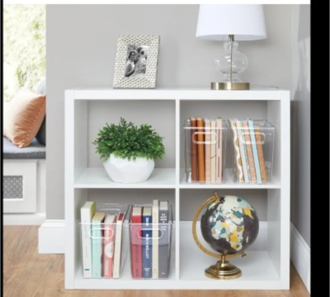 newv🇨🇦Clear Plastic Storage Bins - 4 Pack image indicator(4)