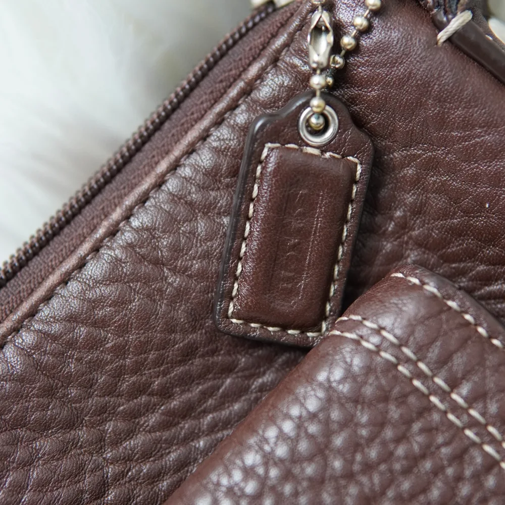 Coach Brown Leather Crossbody Bag image indicator(3)