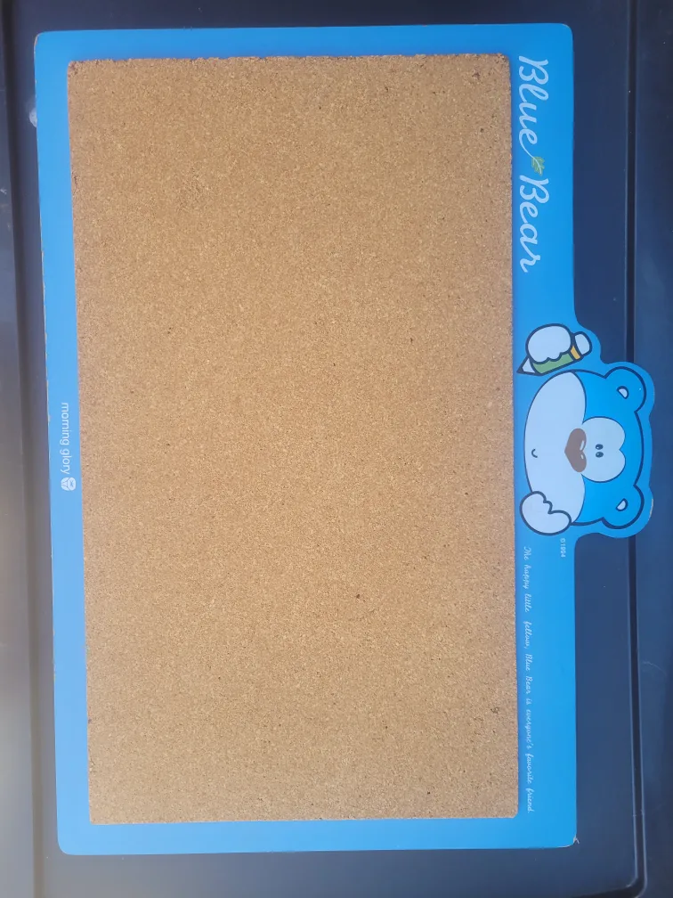 Blue Bear Cork Board by Morning Glory thumbnail