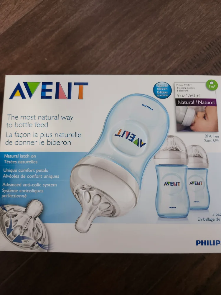Philips AVENT Natural Baby Bottles, 9oz, 3-pack image indicator(3)