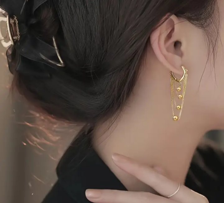 Gold Dangle Earrings - New