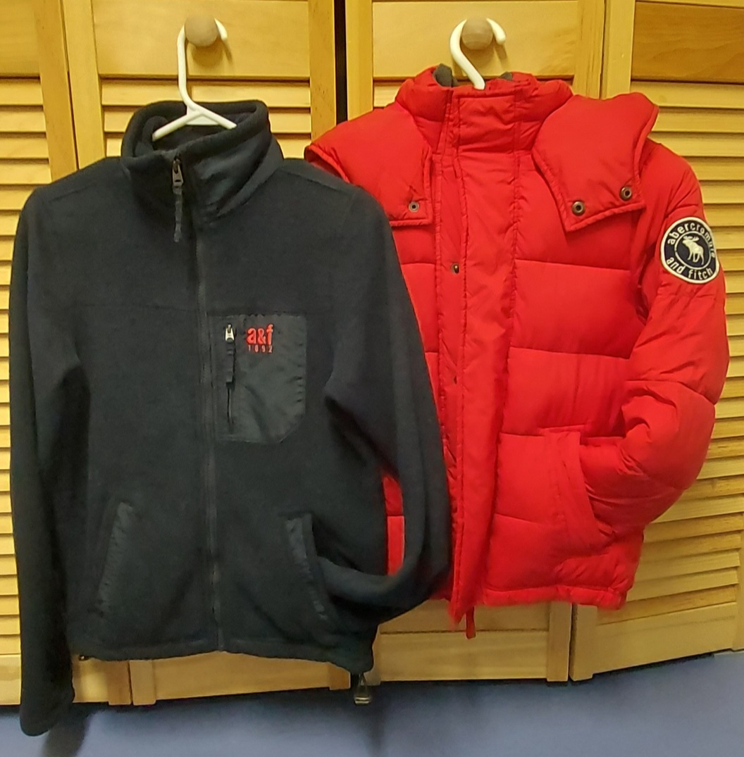 Abercrombie & Fitch Fleece & Puffer Jacket Bundle