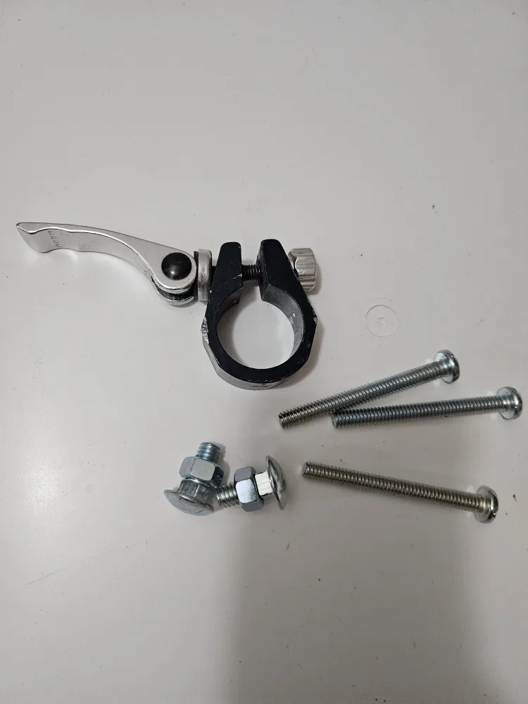 Bicycle Seatpost Quick Release Clamp & Bolts thumbnail