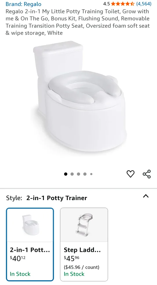 Regalo 2-in-1 My Little Potty Training Toilet image indicator(10)