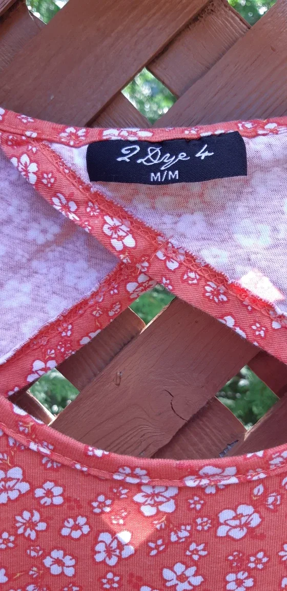 2 Dye 4 Coral Floral Dress - Size M image indicator(4)