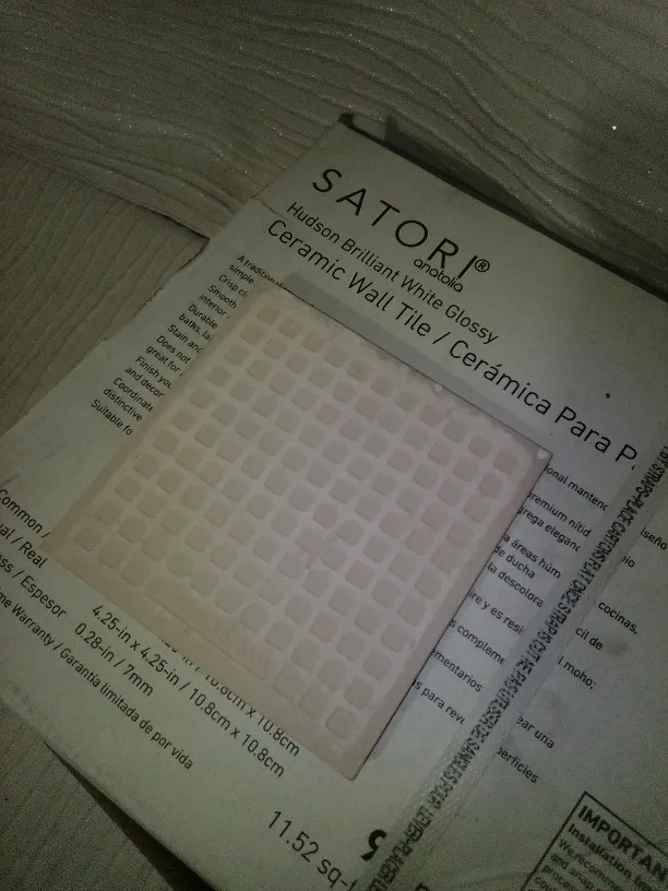 Satori Hudson Brilliant White Glossy Ceramic Wall Tile image indicator(2)