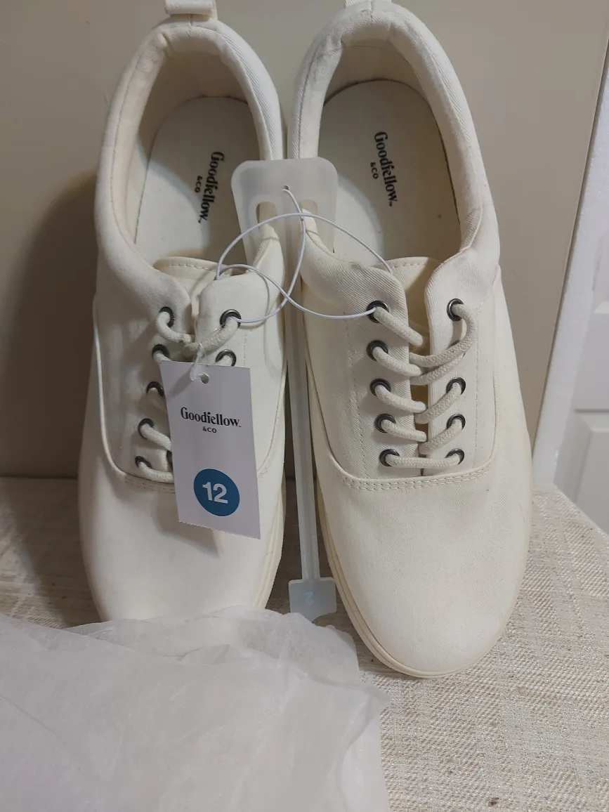 Goodfellow & Co. White Sneakers - Size 12 (New) thumbnail