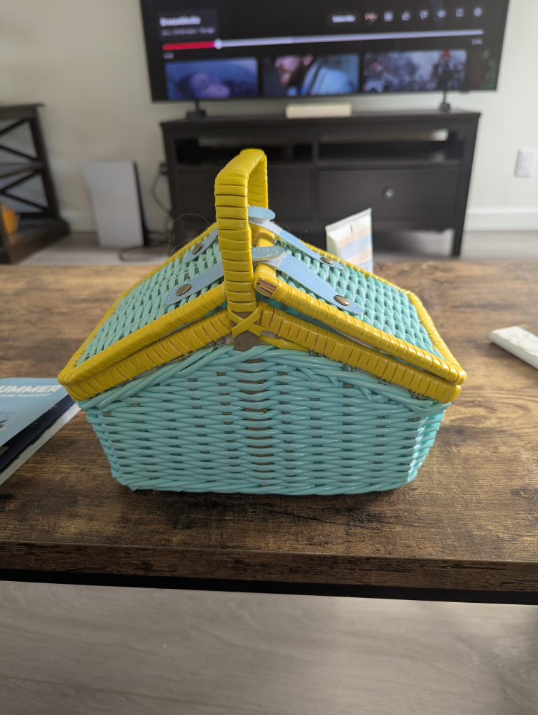 Mini Tea Set Picnic Basket
