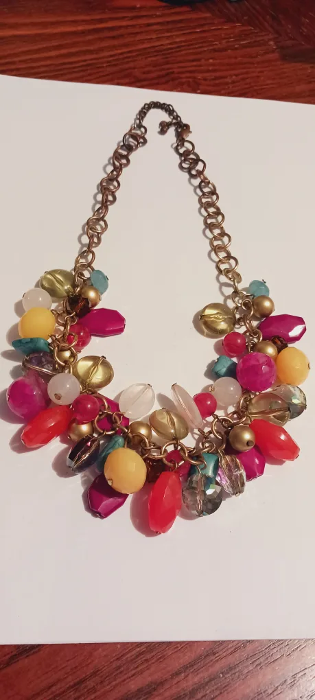 Gorgeous Colorful Statement Necklace thumbnail