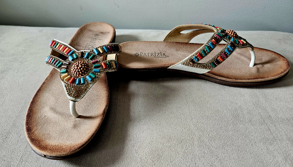 Patrizia Beaded Thong Sandals - Size 37 - photo 2