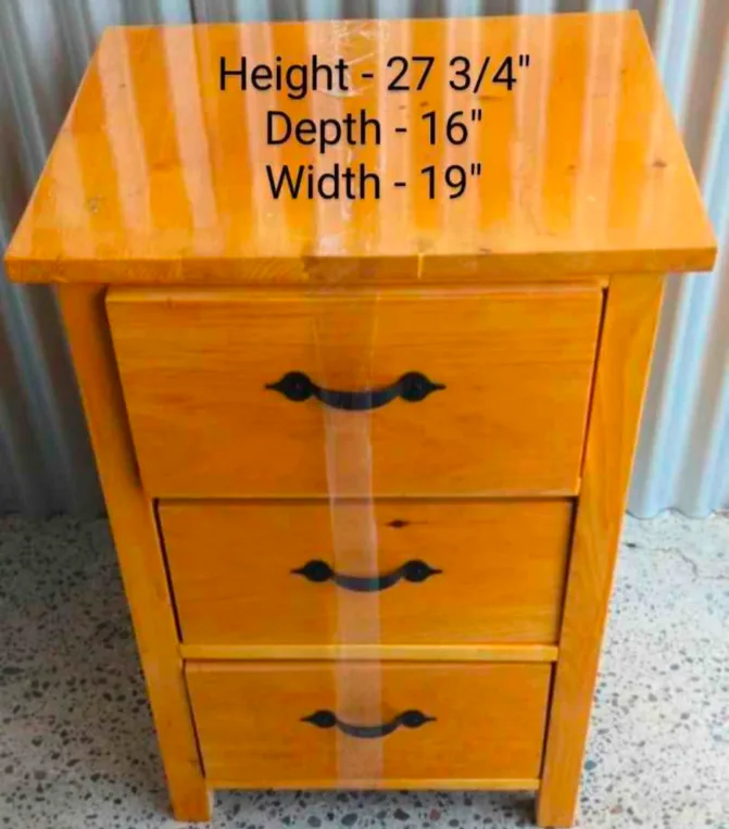 Custom made solid wood dresser EUC thumbnail