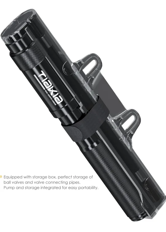 Tiakia Mini Bike Pump – 260 PSI High Pressure image indicator(8)