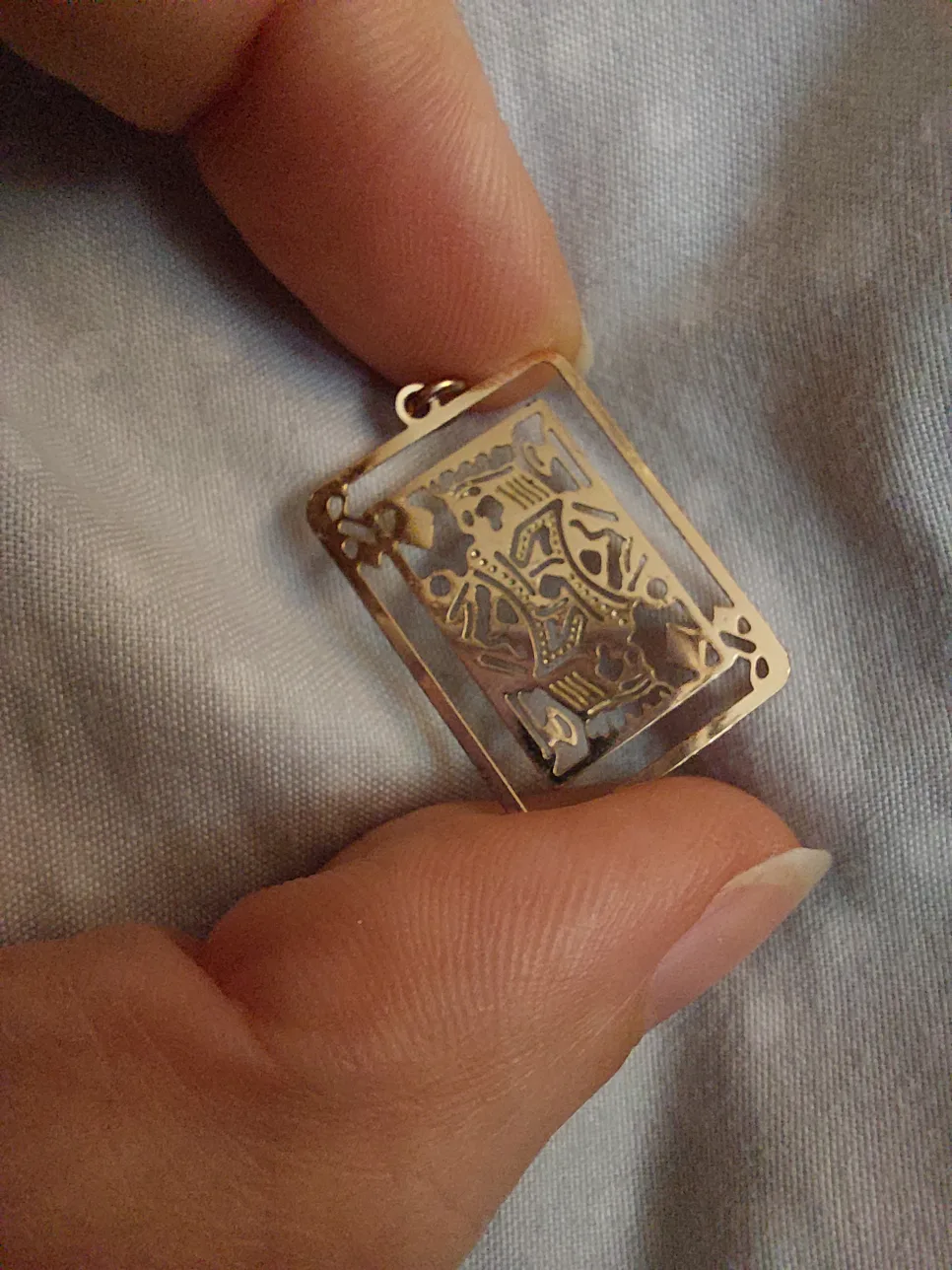 King of Hearts Playing Card Pendant image indicator(2)