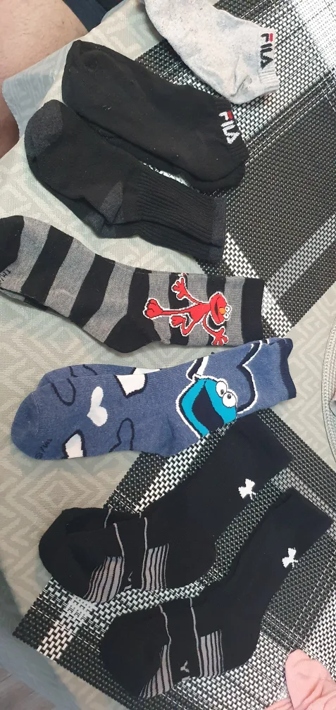 Assorted Socks: Fila, Sesame Street, Under Armour thumbnail