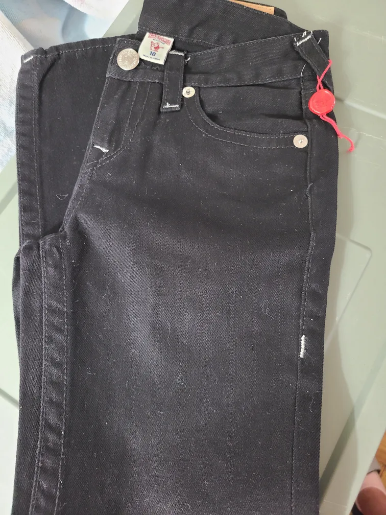 True Religion Kids' Black Jeans - Size 10 thumbnail