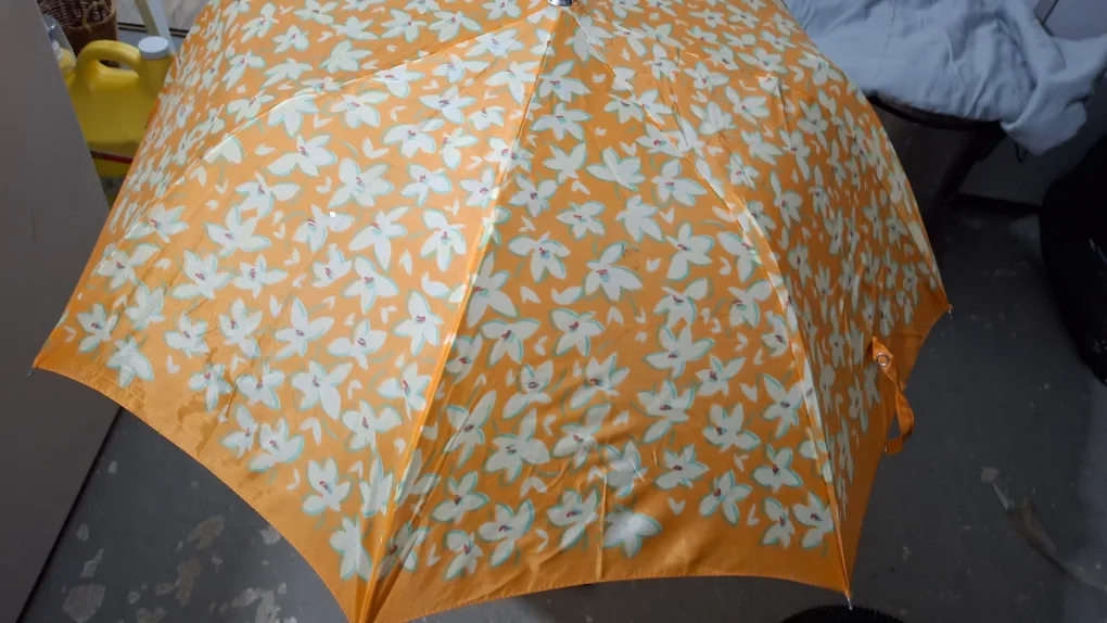 Orange Floral Umbrella 🇨🇦 thumbnail