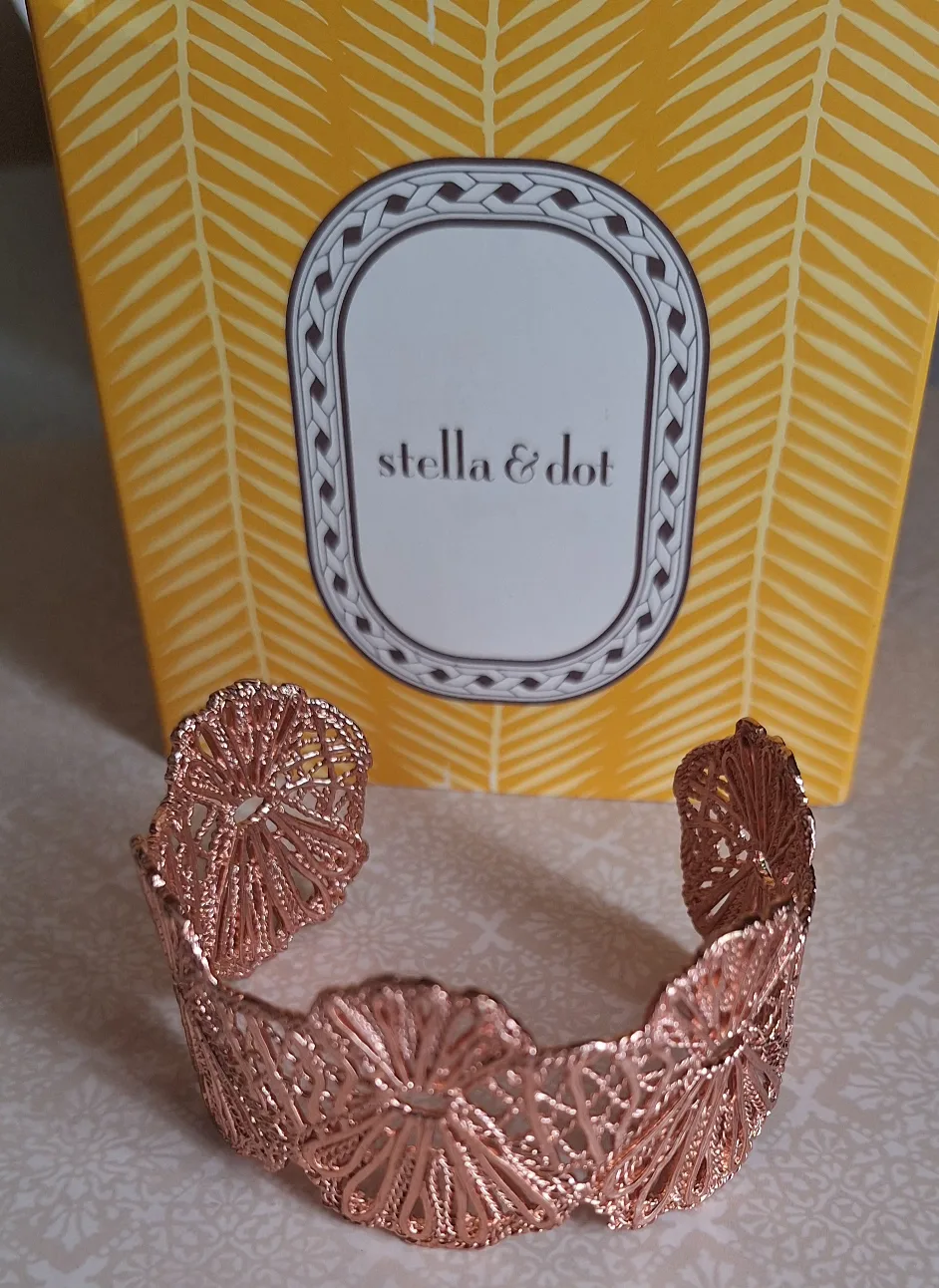 Stella & Dot Rose Gold Cuff Bracelet image indicator(2)