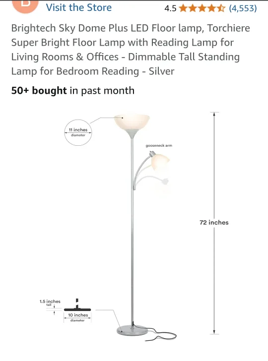 Floor Lamp - Platinum Silver thumbnail