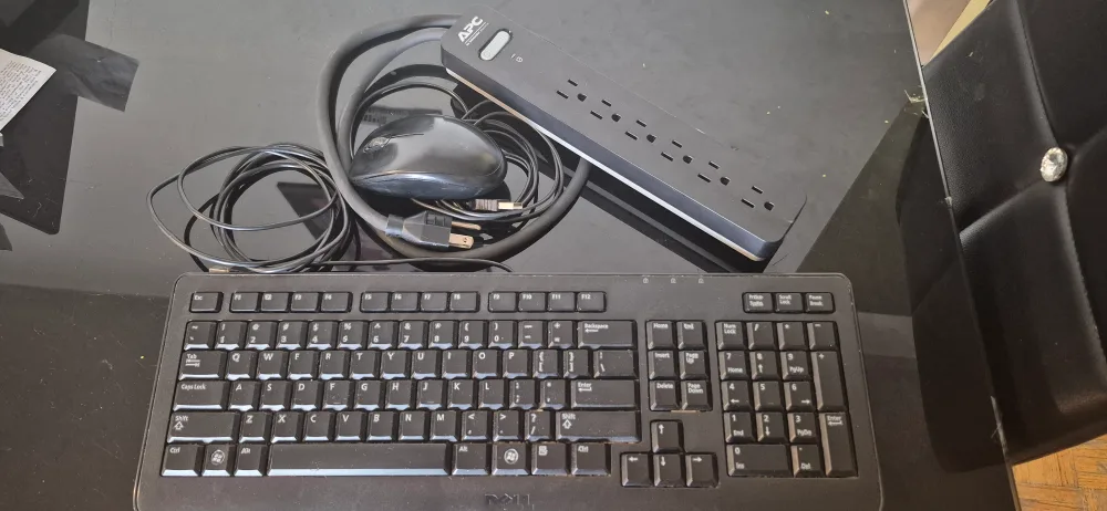 Dell Wired Keyboard, APC Surge Protector, Mouse thumbnail