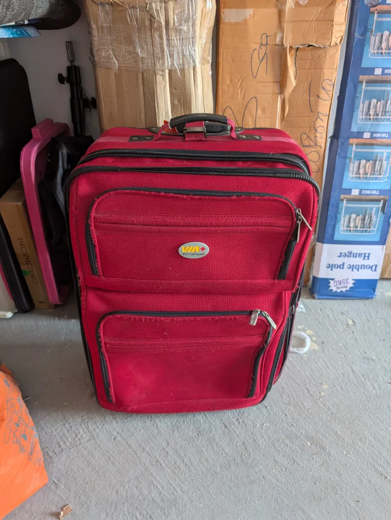 Red VIA Rail Canada Carry-On Suitcase thumbnail